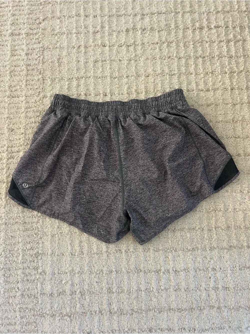 Lululemon Women's Heather Gray Athletic Running Shorts size 12